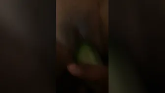 Naughty Village Girl Fucking Herself With Cucumber In Bedroom