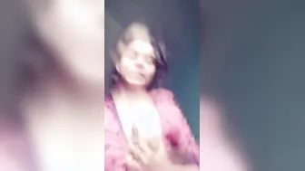 College Babe Flashing Her Small Perky Tits On Camera