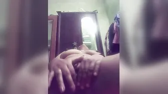 Indian Housewife Spreading Her Pink Pussy Lips Wide Open
