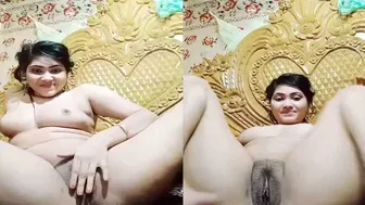 Cute GF Filming Herself Playing With Pussy At Home