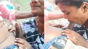 Mature Slut Sucking Cock Outside In Public For Some Quick Fun