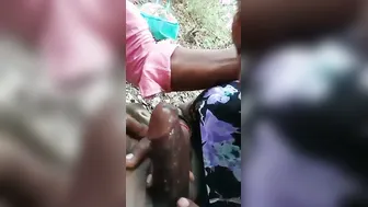 Mature Slut Sucking Cock Outside In Public For Some Quick Fun
