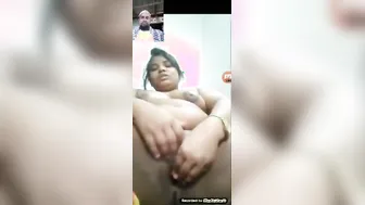 Bored Wife Playing With Toy While Husband Works Late Night