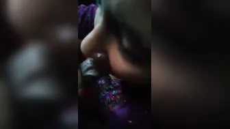 Married Housewife Giving Sloppy Blowjob To Her Man On Camera