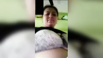 Village Aunty Flashing Her Heavy Tits During Late Night Video Call