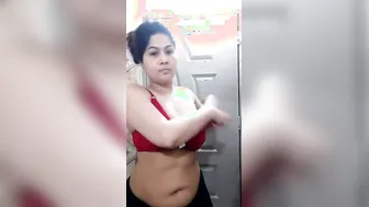 Desi Wife Trying On Tight Bra Exposing Her Full Breasts On Camera