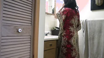 Stepmom Bent Over Taking It Deep In Her Tight Pussy From Behind