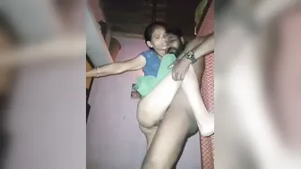Sneaky Husband Pounding His Young Maid While Wife Away Shopping