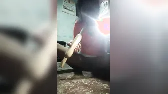 Naughty Housewife Using Wooden Belan To Pleasure Herself At Home