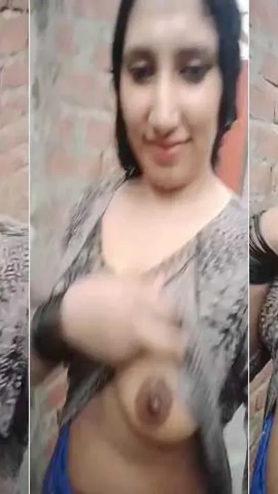 Pathan GF From Pakistan Exposing Round Boobs On Camera