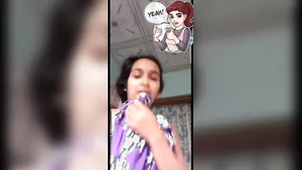Desi Babe Stripping Naked During Naughty Video Call Session
