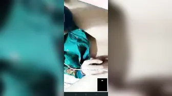 Skinny GF Playing With Dildo On Video Call For Lover