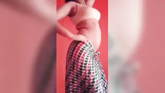 Dancing GF Bending Over Showing Her Tight Virgin Ass