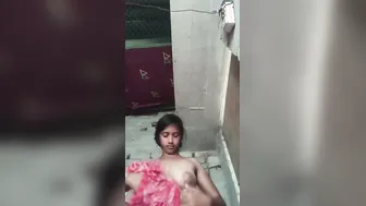 Indian GF Flashing Boobs While Changing Dress At Home