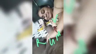 Mature Village Aunty Giving Sloppy Blowjob To Younger Lover