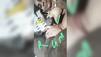 Mature Village Aunty Giving Sloppy Blowjob To Younger Lover