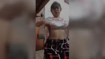 Hot Indian Slut Stripping And Flaunting Her Big Natural Tits