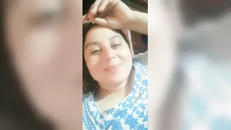 Curvy Bhabhi Flaunting Her Huge Milk Filled Boobs On Camera