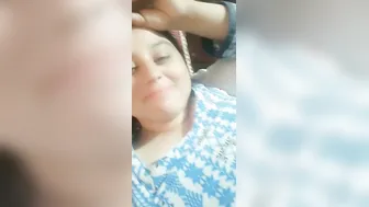 Curvy Bhabhi Flaunting Her Huge Milk Filled Boobs On Camera