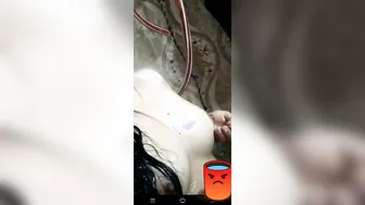 Bathing GF Showing Off Her Perky Boobs Fully Naked