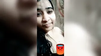 Bathing GF Showing Off Her Perky Boobs Fully Naked