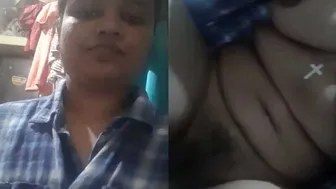 College Girl Flashing Her Big Natural Tits And Pussy For Me