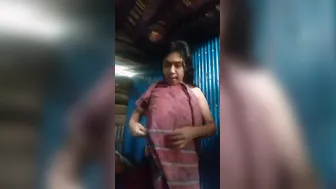 Slum Babe Stripping Her Clothes Off In Front Of Hidden Camera