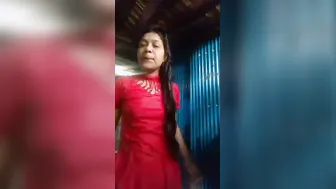 Slum Babe Stripping Her Clothes Off In Front Of Hidden Camera