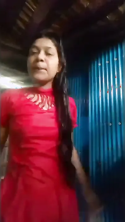 Slum Babe Stripping Her Clothes Off In Front Of Hidden Camera
