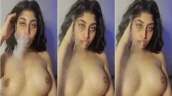 Desi Babe Smoking Naked Teasing On Her Late Night Video Call