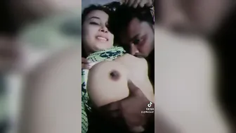 Sucking And Squeezing My GF Soft Boobs Until She Moans