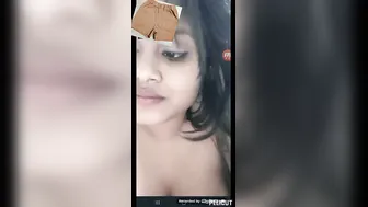 Curvy Desi Babe Flaunting Massive Natural Tits For Her Man