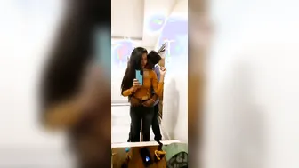 Indian Couple Making Out Passionately In Front Of The Mirror