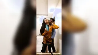 Indian Couple Making Out Passionately In Front Of The Mirror