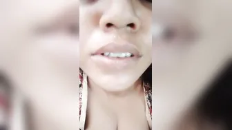 Indian Babe Stripping Naked Showing Tits And Shaved Pussy