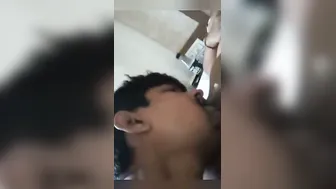 Hubby Eating Out His Wifes Juicy Pussy On Bedroom Floor