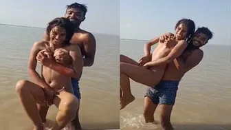 Fucking A Busty Village Slut By The River In Broad Daylight