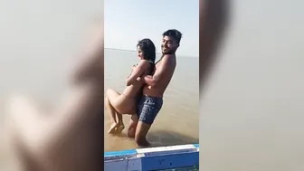 Fucking A Busty Village Slut By The River In Broad Daylight