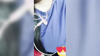 Call Girl Stripping Topless During A Paid Video Chat Session