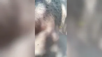 Recording My Sluts Bare Tits And Wet Pussy In The Jungle