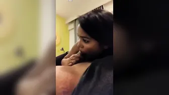 Naughty Office Girl Giving Her Boss A Sloppy Blowjob At Work