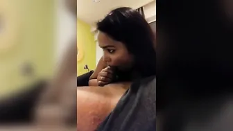 Naughty Office Girl Giving Her Boss A Sloppy Blowjob At Work