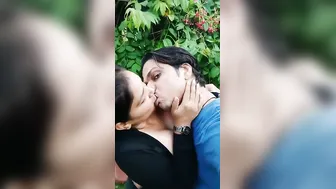 Sucking My Gfs Perky Tits Outdoors Caught On Phone Camera