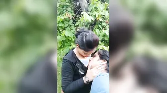 Sucking My Gfs Perky Tits Outdoors Caught On Phone Camera