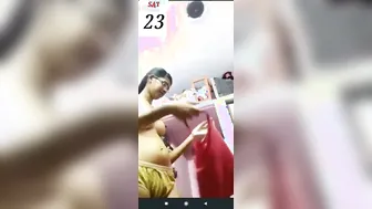 Petite Desi Babe Undressing Naked Teasing On Video Call