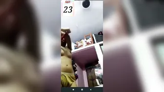 Petite Desi Babe Undressing Naked Teasing On Video Call