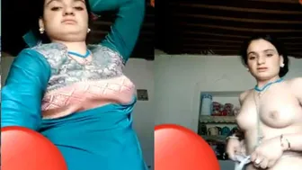 Village Wife Exposing Her Soft Natural Boobs For Hidden Cam