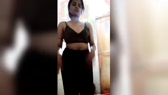 Petite GF Spreading Legs Wide Showing Pink Wet Pussy