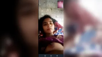 Cute Village Babe Flashing Her Boobs On Video Call For Me