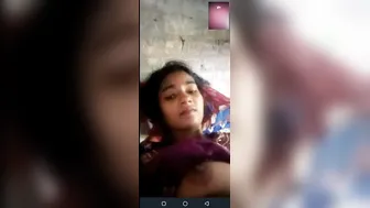 Cute Village Babe Flashing Her Boobs On Video Call For Me
